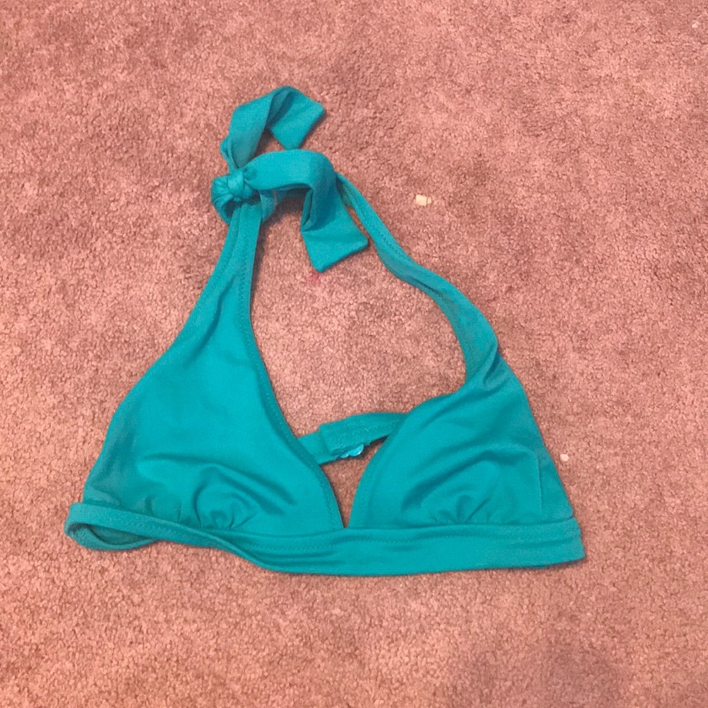 J crew blue bikini top